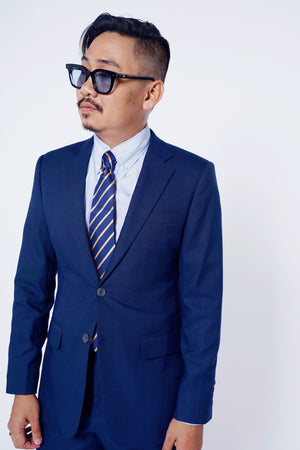 RTW CONTEMPORARY Navy Windowpane