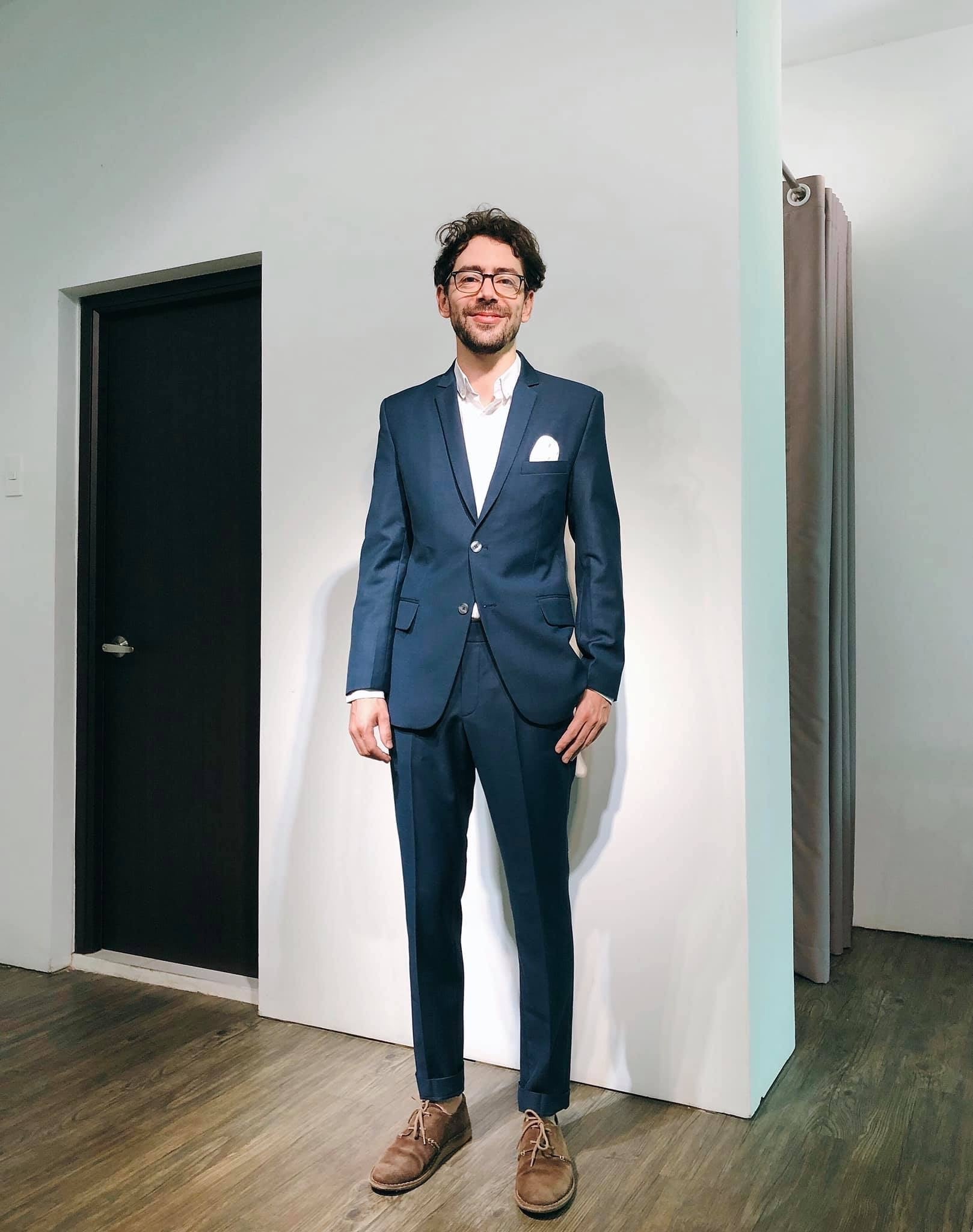 Standard Custom Made ‘Art Director’ Navy Single-breasted Suit