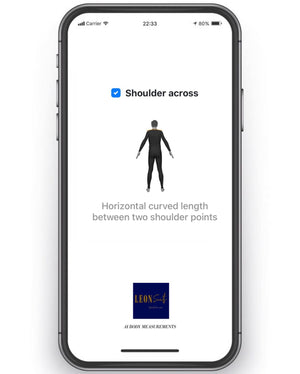 ONLINE MADE TO MEASURE SERVICE W/ AI BODY MEASUREMENT APPS